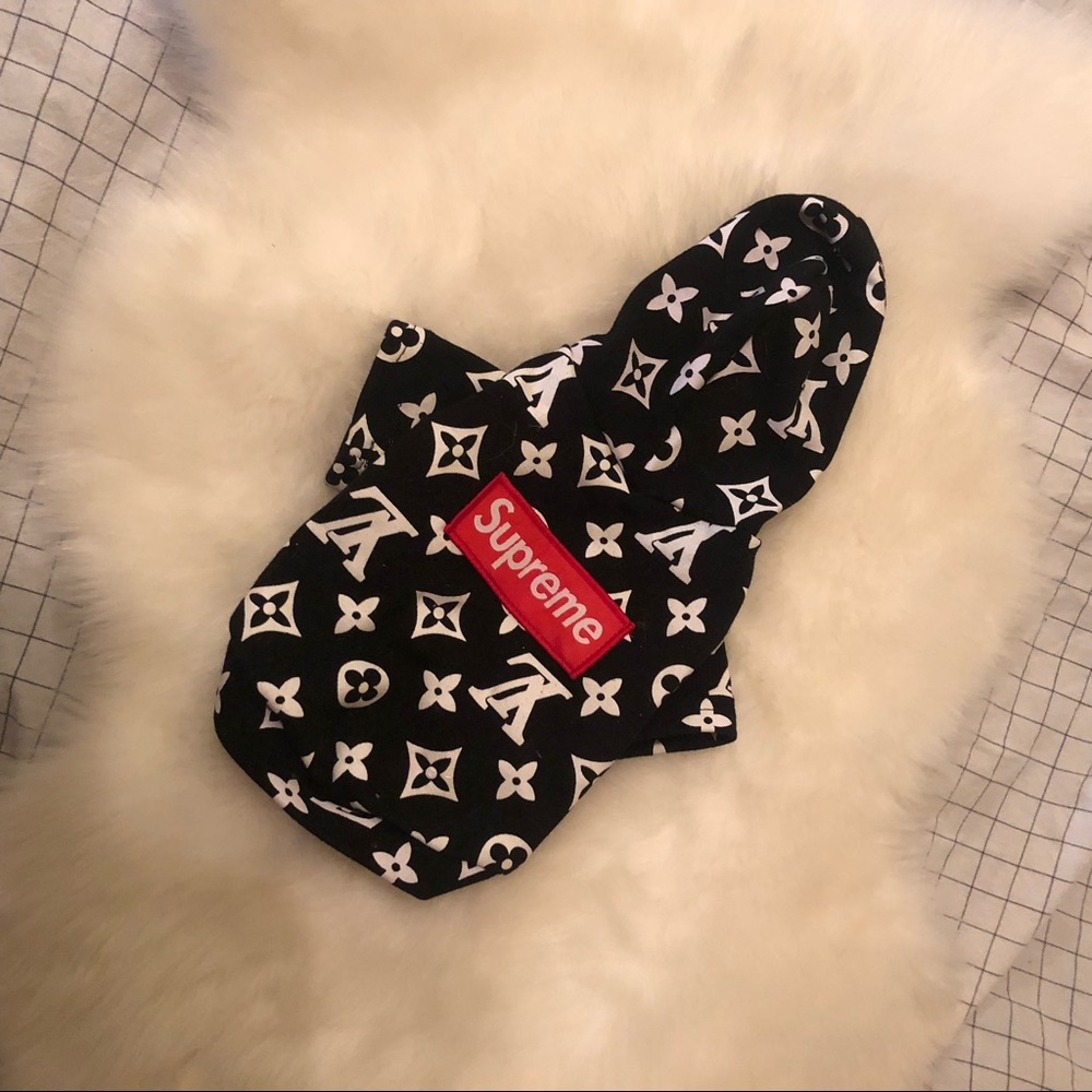 Dog Streetwear hoodie Supreme x Louis Vuitton